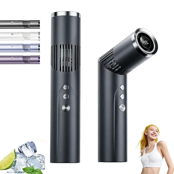 2-in-1 Rotating Mini Fan & Flashlight, Handheld Mini Fan with Flashlight, Foldable Adjustable Personal Cooling Fan for Travel, Camping, Outdoor Concerts, Commuting and Everyday Carry