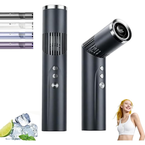 2-in-1 Rotating Mini Fan & Flashlight, Handheld Mini Fan with Flashlight, Foldable Adjustable Personal Cooling Fan for Travel, Camping, Outdoor Concerts, Commuting and Everyday Carry