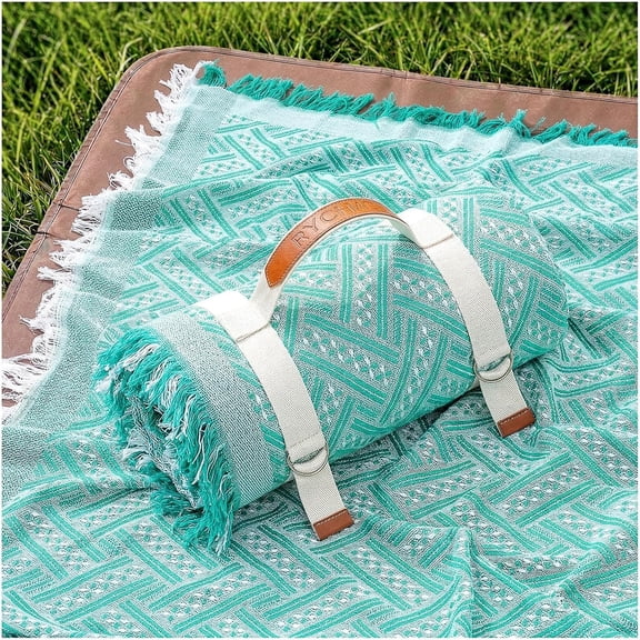 2 in 1 Rug Outdoor Extra Large Sand Free Picnic Blanket Rv Gear Powder