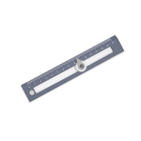 2 in 1 Ruler with Sliding Compass Slot Circle Drawing Set for Student Carpenter