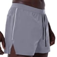 thumbnail image 1 of 2-in-1 Running Shorts for Men Compression Fit High Rise Athletic Trousers Performance Liner Bottoms Side Split Hem Marathon Track Activewear, 1 of 6