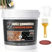 2-in-1 Rust Converter & Metal Primer, 35 oz Black Rust Reformer & Encapsulator for Metal, Frame, Chassis, , Heat- Protective Coating, No Topcoat Needed
