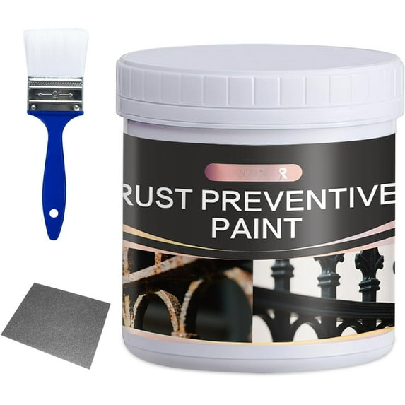 2-in-1 Rust Converter & Metal Primer, Rust Inhibitor for Metal, Ultra Automotive Rust Reformer & Seal, Long-Lasting Rust Preventative Coating(17.5 Oz, Gray)