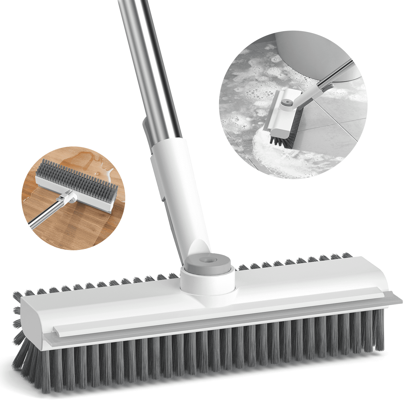 【冬バーゲン★】 Brush Scrub Floor Duty Heavy 1 in 2 with for Handle Long 浴室掃除用ブラシ