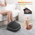 thumbnail image 1 of 2-in-1 Shiatsu Foot Massager with Heat - Birthday Gifts for Men, Kneading Feet Massager Machine Cushion Feet Warmer, Massagers for Back and Foot Relief, 1 of 7