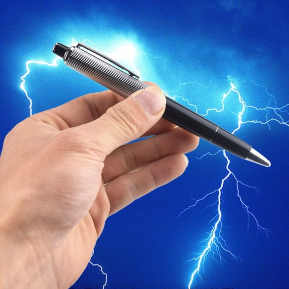 2-in-1 Shocking Prank Pen Concealed Electric Shock Gag Ballpoint Pen with Harmless Micro-Current, Funny April Fools' Day & Back to Campus Gift for Teens, Office Pranks
