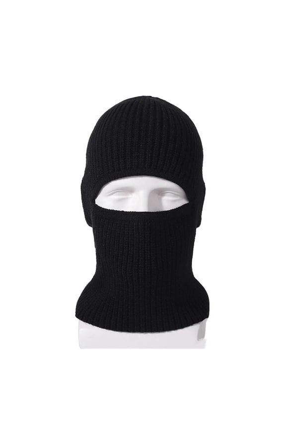 2 in 1 Ski Mask Black Ski Face Mask Winter Warm Cap Beanie Hats for Men Women Headwear, Hat Warm Full Face Ski Mask