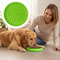 thumbnail image 1 of 2-in-1 Slow Feeder Lick Mat Bowl, Anti-Anxiety Interactive Puzzle Feeder, Durable Non-Slip Slow Eating Dish for Dog Cat Daily Mental Stimulation, 1 of 7