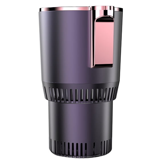 2-in-1 Smart Car Cup Warmer Cooler, Auto Car Cooling and Heating Cup Mug Holder with LED Temperature Display, Touch Control, Keep Beverage Cool and Warm Fits in Commuter Road Tripper