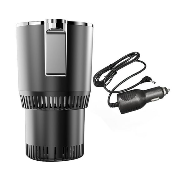 2 in 1 Smart Car Cup Warmer & Cooler Auto Mug with Cooling and Heating Functions Insulation Drink Co Black ABS,PVC