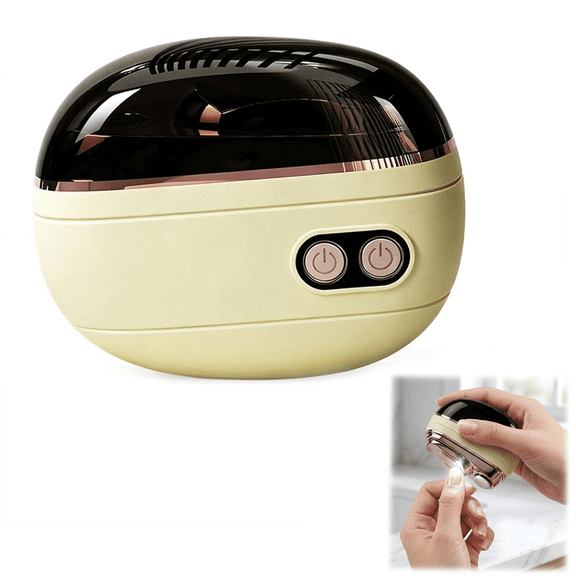 2-in-1 Smart Electric Nail Clipper and Polisher, 1PC Rechargeable Automatic Nail Clipper, Automatic Nail Trimmer with Debris Container and LED Light, Nail Grinder for Adults and Seniors, Light Beige