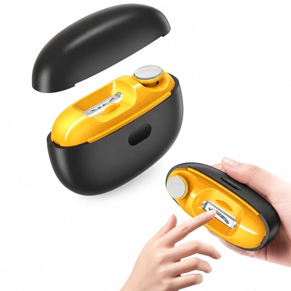 2-in-1 Smart Electric Nail Clipper & Polisher for Seniors Adult 2026 Upgrade Automatic Electric Nail Trimmer Fingernails Toenails Cutter with 2-Speed, Light & Storage