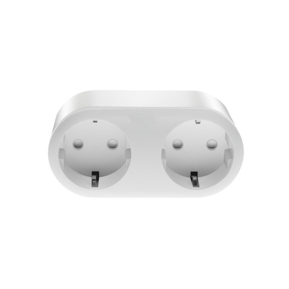 2-in-1 Smart Plug 2-Pack, Dual Outlet, WiFi Remote, Energy Monitor, Timer