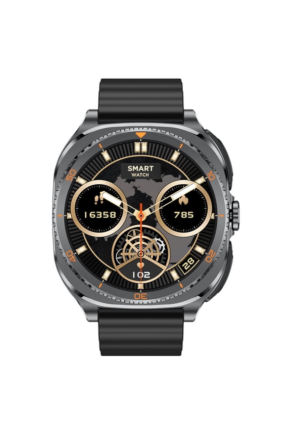 2-in-1 Smart Watch with Wireless Earbuds, 1.53" Touchscreen, IP67, Black