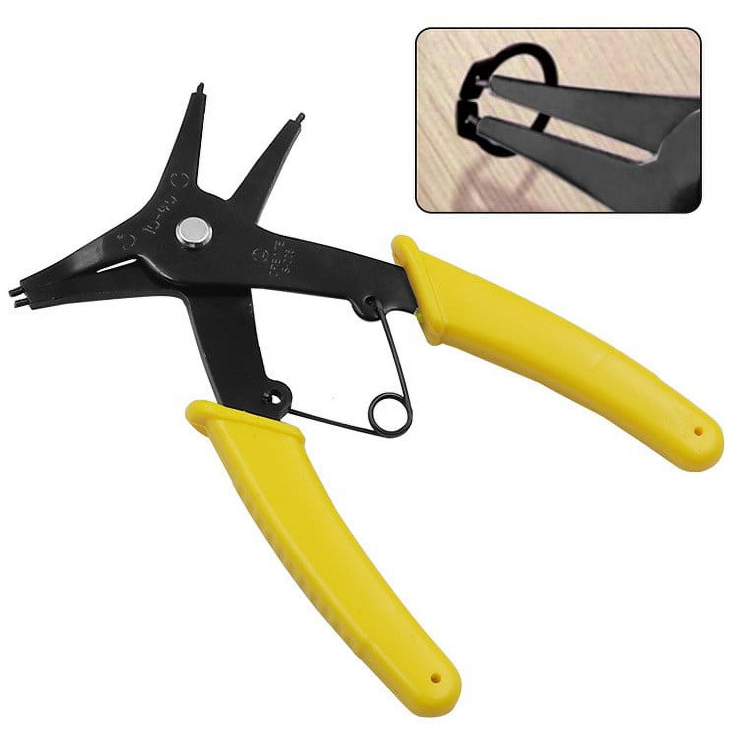 ABN 4pc 7in Heavy Duty Snap Ring Pliers Set - Removal Tools with .067in  Tips 