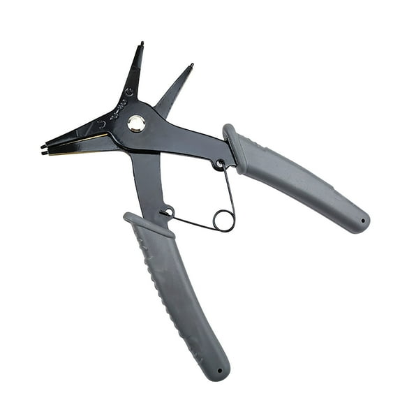 2-in-1 Snap Ring Pliers - Heavy-Duty External & Internal Circlip Pliers for Automotive, Bicycle, Machinery, and Plumbing Repairs with Ergonomic PVC Handles