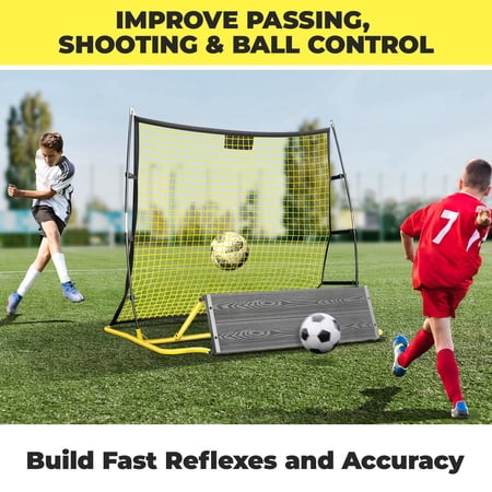 2 in 1 Soccer Rebounder Net & Board for All Players