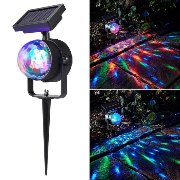 2-in-1 Solar Laser Christmas Lights Projector Outdoor Decorations, Waterproof 3 Colors RGB Oving Lights Show, Holiday Projector Decors Lamp for House/Gerden/Party/Lawn