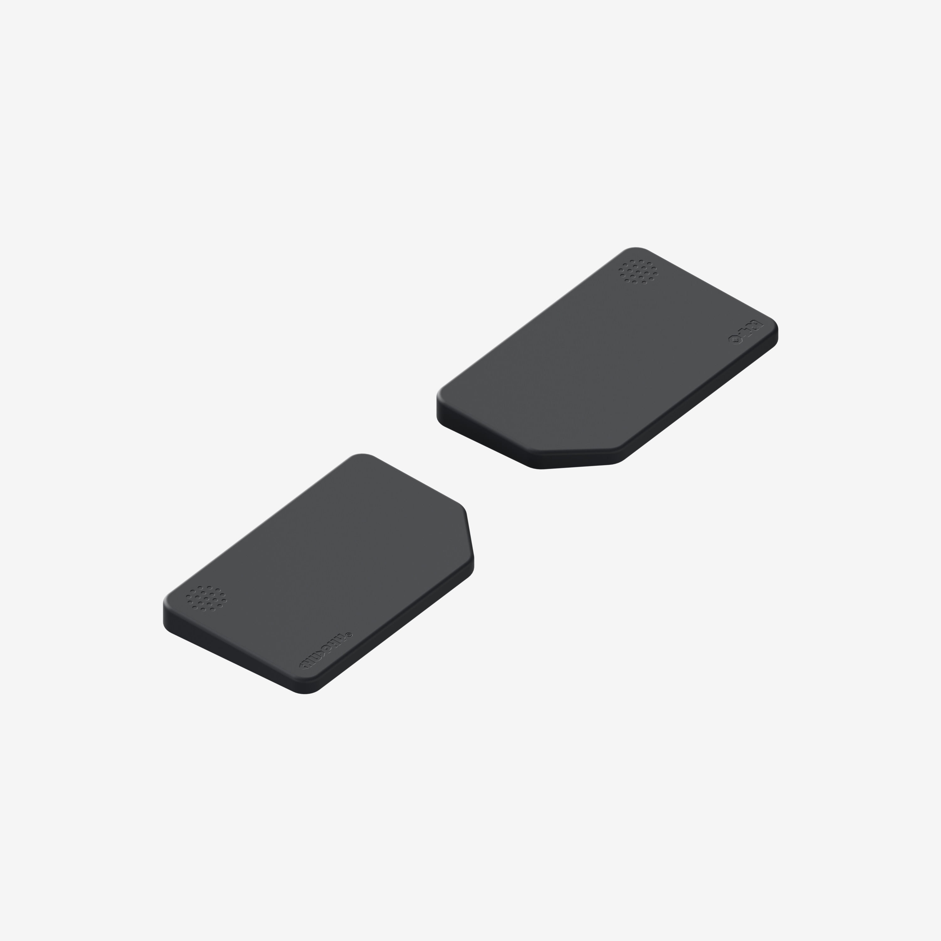2-in-1 Split Keyboard Wrist Rest, Adjustable Height Ergonomic Palm Support Pad for Mechanical Keyboards, Plastic Wrist Pad with Dual-Level Design
