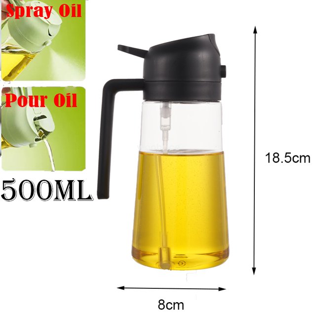 2 in 1 Spray for Olive Oil Spray Sprayer Dispenser Bottle Comfortable
