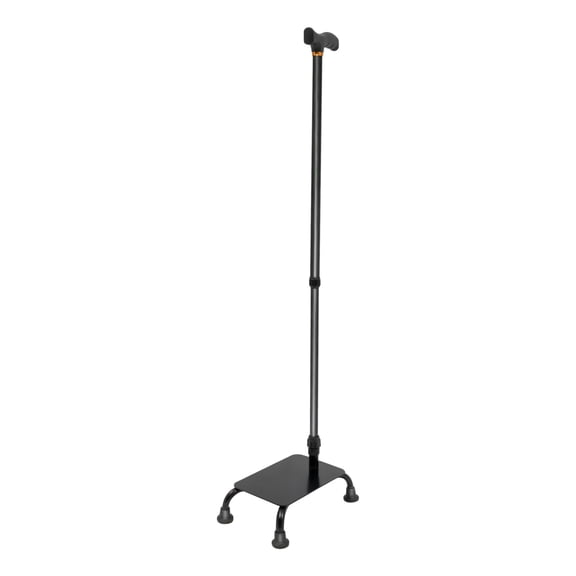 2-in-1 Stair Climbing Assist Cane, Aluminum Alloy Adjustable Height Walking Stick with 4 Anti-Slip Feet, Load 330lbs Mobility Aid for Elderly Disabled