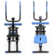 2-in-1 Stair Stepper and Ab Workout Machine, Foldable Cardio Stepper for Home Gym, Smooth Rollers, 300 lbs Capacity