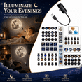 thumbnail image 1 of 2-in-1 Star Projector Night Light, USB Star Projector with Adjustable Brightness, 360° Rotating LED Illuminated Star Gooseneck Projector Light for Bedroom Ceiling, 1 of 6