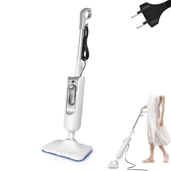 2-in-1 Steam Mop with Carpet 400ml Water Tank, 20-Second Fast Heat-Up, 2 Adjustable Steam Levels, Lightweight Hardwood Floor Cleaner for Tile, Laminate & Carpet Refresh