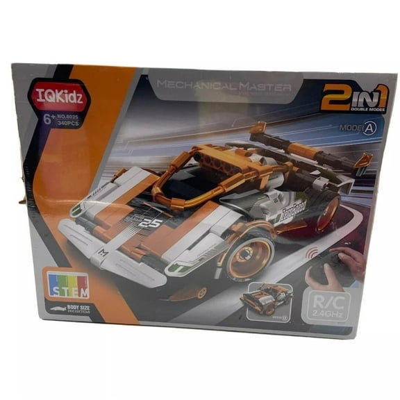 2-in-1 Stem Remote Control Building Kit Rc CAR KIT Convertible