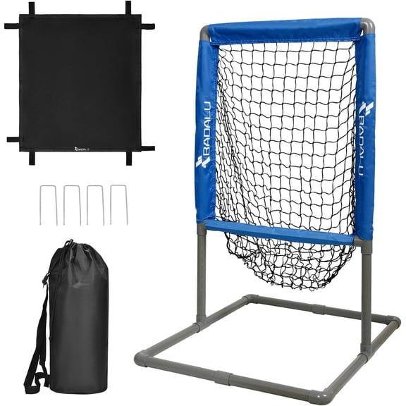 2-in-1 Strike Zone & Pitching Net for Softball & Plastic Baseballs.Baseball Strike Zone Target Easy to Set up and Assemble, Softball Set Perfect for Pitching Training