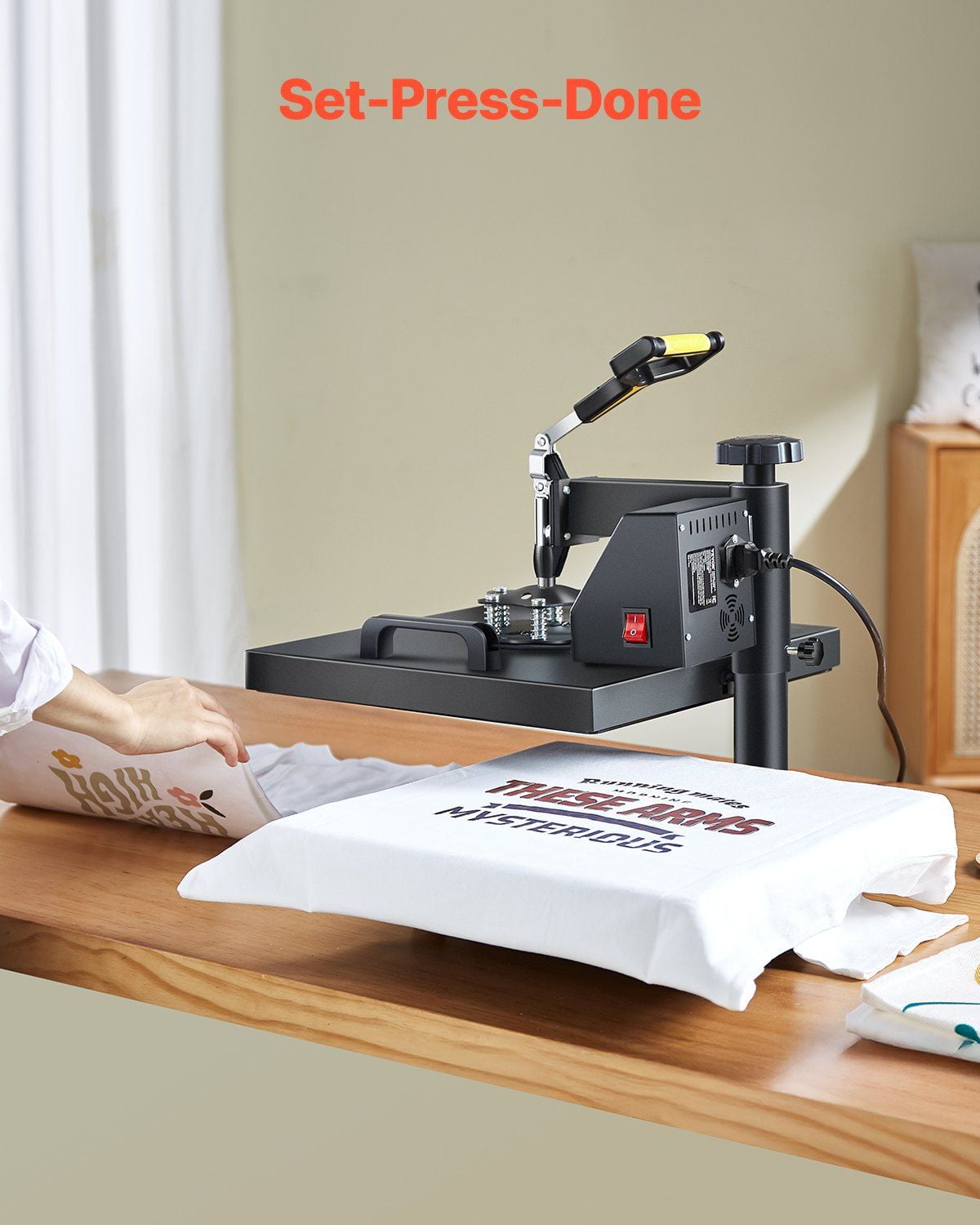 2-in-1 Sublimation Heat Press 15x15 Inch for Custom Apparel & Accessories