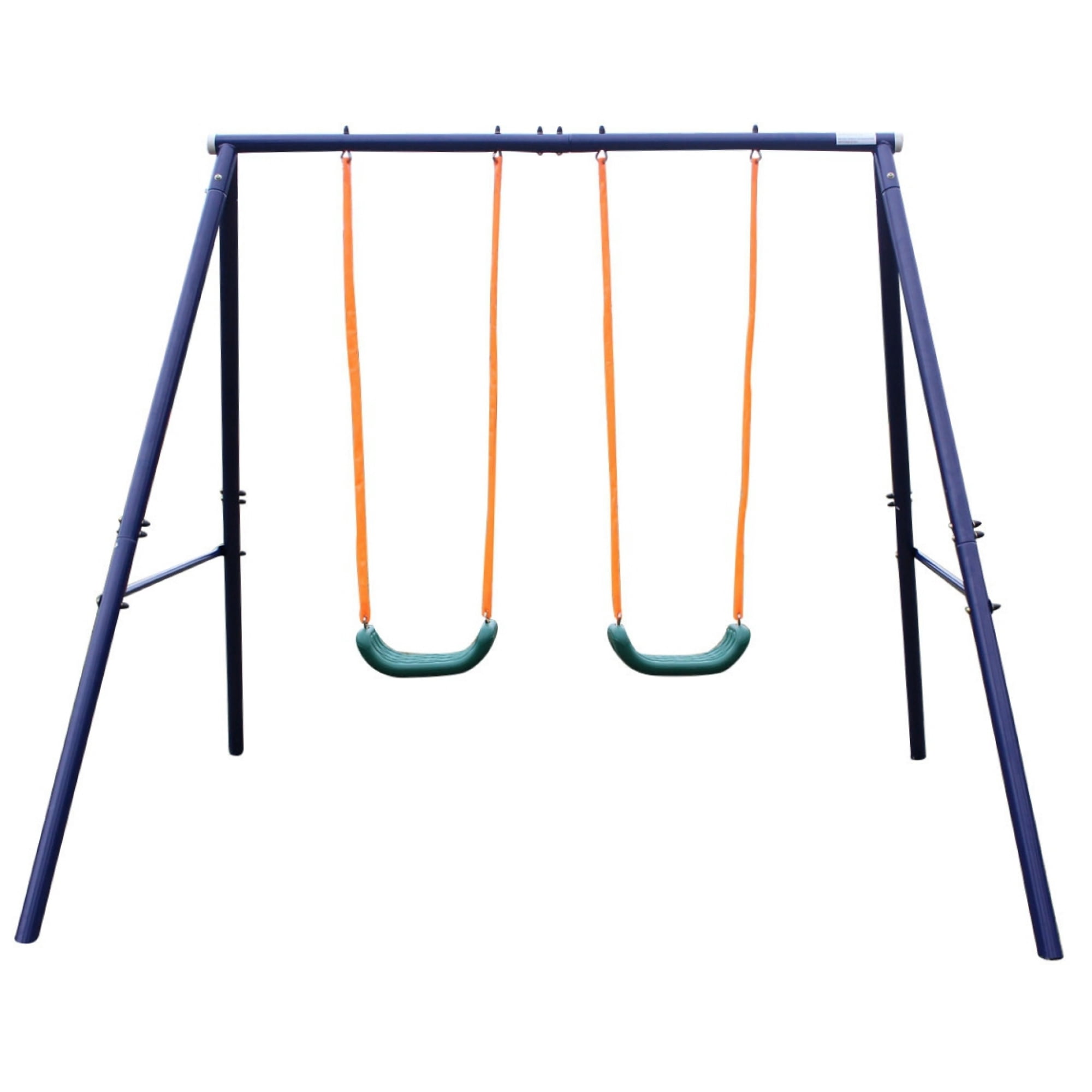 2-in-1 Swing Set for Backyard with Stand, Swing Heavy Duty 440lbs Metal Outdoor Swing Stand for Playground, Backyard Playset
