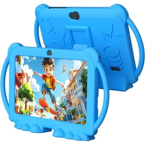 7 inch Kids Tablet - Android 12, 32GB ROM, 2+5MP Dual Camera, Shockproof Case, Educational, Games, Parental Control
