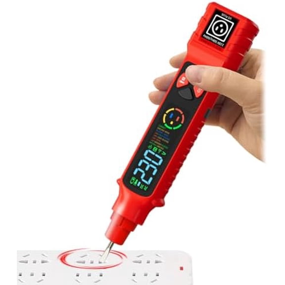 2-in-1 Tester & Outlet Tester, Dual Range AC 2-440V 50Hz-60Hz with LCD Display, Circuit Breaker Finder & Tracer Kit for Accurate Electrical Detection(No Included)