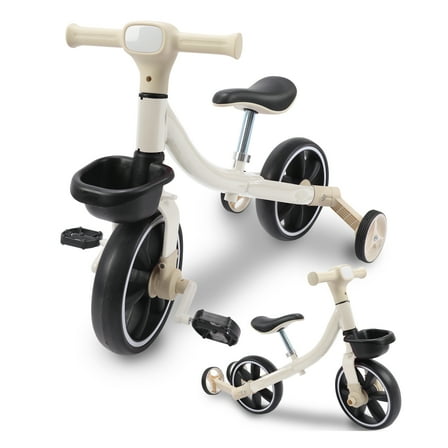 2 in 1 Toddler Bike for 1 Year to 4 Years Old Kids, Toddler Tricycle Kids Trikes Tricycle, Toys for Boy & Girl Balance Training