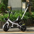 thumbnail image 1 of 2-in-1 Toddler Tricycle for Ages 6+ Months Extended Push Handle Gift Trike for Toddler Kids Tricycle, 1 of 8