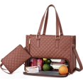 thumbnail image 1 of 2 in 1 Tote Bag Lunch Bag Combo, 15.6 Inch Laptop Bag with Insulated Lunch Compartment, Multi Functional Business Tote Bag, 1 of 8