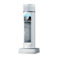 thumbnail image 1 of 2-in-1 Tower Fan with Humidifier – 6 Speeds & Remote Quiet Standing Fan | Silent Cooling Fan with 120° Wide Oscillation, 6H Timer, LED Display, Portable Air Cooler for Bedroom Living Room Office, 1 of 5