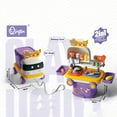 thumbnail image 1 of 2-in-1 Transforming Pretend Play Pull-Along Cart for Kids, Convertible Role Play Toy with Storage, Top Christmas Birthday Holiday Gift, Educational Fine Motor Toy for Toddler Boys Girls Ages 3+, 1 of 8