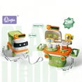 thumbnail image 1 of 2-in-1 Transforming Pretend Play Pull-Along Cart for Kids, Convertible Role Play Toy with Storage, Top Christmas Birthday Holiday Gift, Educational Fine Motor Toy for Toddler Boys Girls Ages 3+, 1 of 8