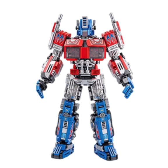 2 in 1 Transforming Robot Building Block Set 805 Pieces Buildable Semi Truck Interlocking Construction Bricks Model Kit