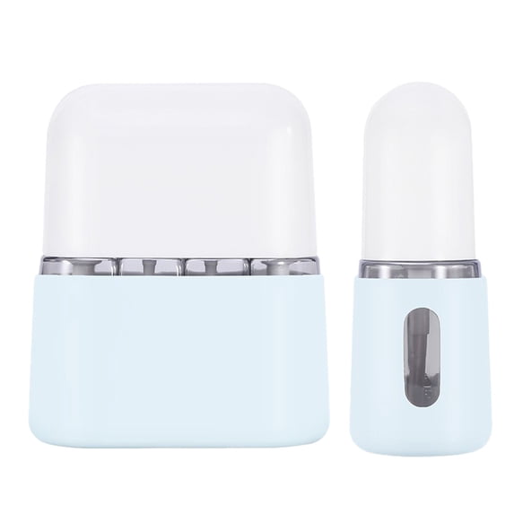 2-in-1 Travel Bottles for Toiletries, TSA Approved Travel Containers Refillable Portable, Spray Bottles Pump Bottles with Labels for Creams Perfumes Shampoos, Leak Proof Airplane Accessories Kits