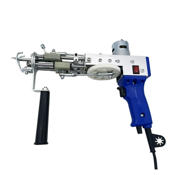 2 in 1 Tufting Gun Electric Carpet Hand-held Adjustable Weaving Flocking Machines Carpet Weaving Machine Carpet Loom Tools ,Easy to Use