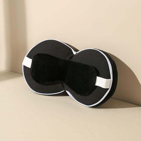 2-in-1 U-Shaped Pillow with Light Blocking Sleep Eye Mask for Napping Rest Airplane Travel Comfortable Memory Foam Neck Support