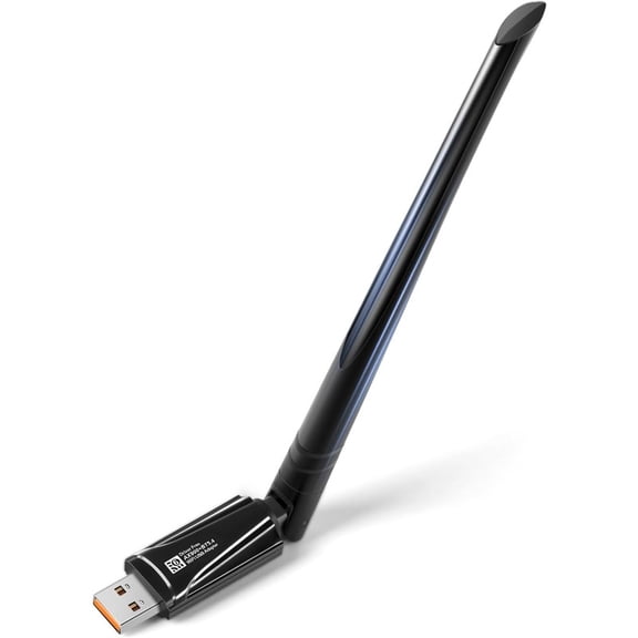 2-in-1 USB Bluetooth WiFi Adapter, AX900 WiFi 6 + Bluetooth 5.4 | Dual-Band 2.4GHz/5GHz with 5dBi High-Gain Antenna, Compatible with Windows 7/10/11 (WiFi), Windows 10/11 (Bluetooth)