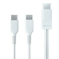 thumbnail image 1 of 2 in 1 USB C Cable Micro USB + USB C to USB C Fast Charge Cord Fits Most Cellphone Tablet USB-C Devices, 1 of 18