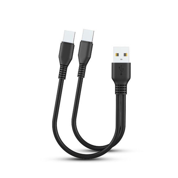 2 in 1 USB Type C Cable Portable for Phone Type-C Wires USB C Charging Cord