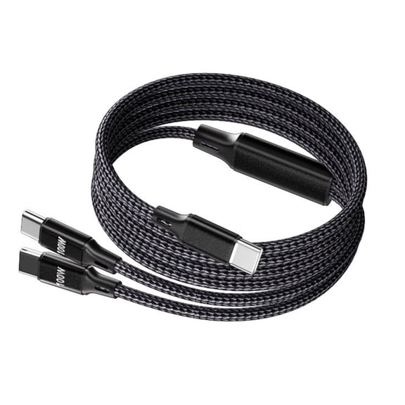 2 in 1 USB C Charging Cable USB C to Double USB C Cable 100W Fast Charging Type C Charging Cord for Home Travel
