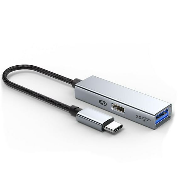 2 in 1 USB C OTG Charging Adapter USB 3.2 Gen1 OTG Splitter PD60W Fast Charging 5Gbps Data Transfer Cable for Phone