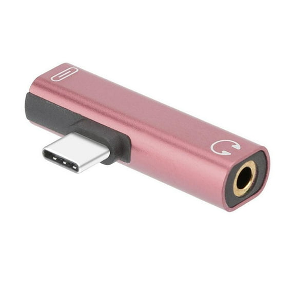 2 in 1 USB C Type C to 3.5mm Jack AUX Headphone Audio Charger Converter 2024 D3A5
